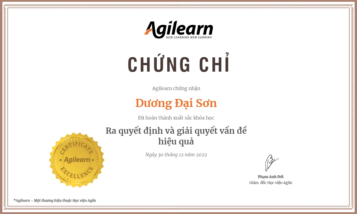 Ra quyết định và Giải quyết vấn đề hiệu quả