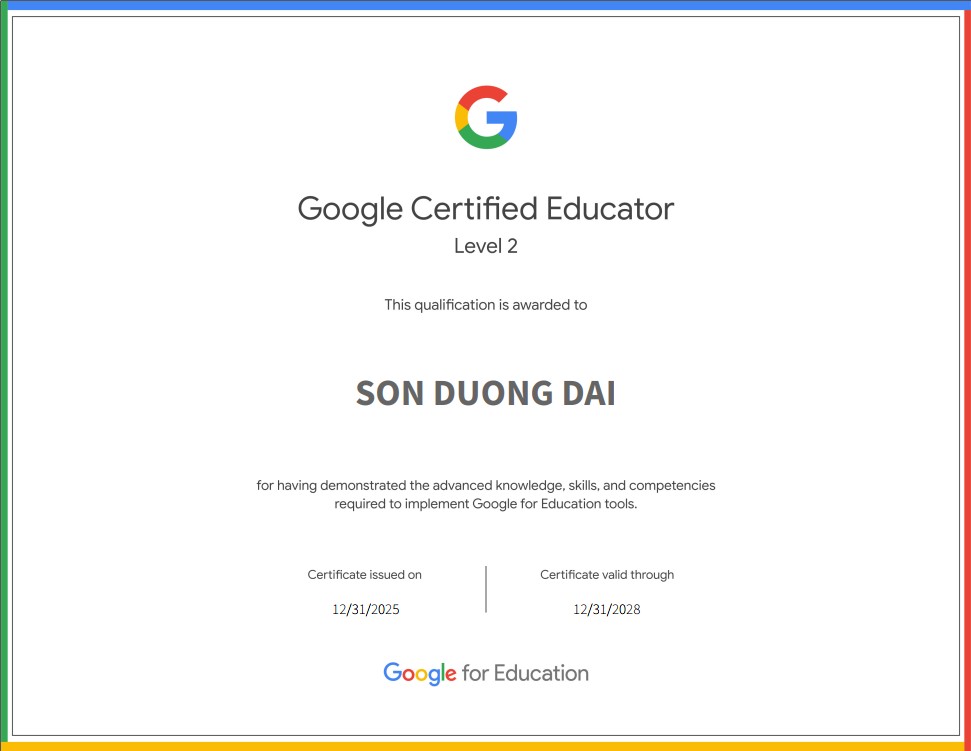 Google For Educator Level 2